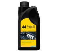 AA Engine Oil SAE 10W-40, 1 Litre, Semi-Synthetic, Petrol and Diesel, High-Performance, API SM/CH-4, ACEA A3/B4
