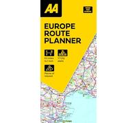 AA European Route Planner Map: (AA Road Map Europe Series New edition)