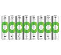 AA GP Recyko Rechargeable Batteries 2100mAh Pack of 8 Eco Friendly Batteries Rechargeable Up to 500 Times Ready to Use