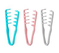 AA Merchants Hair Volumizing Comb Pack of 3 - Teasing & Backcombing Comb for Volume & Lift - Wide Tooth Detangling Texture Comb for Curly, Thick & Layered Hair