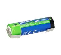 AA Mignon Battery 1.2 V 2700 mAh NiMH Batteries with Soldering Tail U Rechargeable + Low Self-Discharge