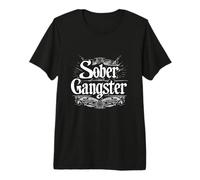 AA NA Funny Recovery Still Sober Gangster Cool Drinking Premium T-Shirt