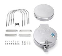 AA Products Universal Conduit Carrier Kit Fit 4" PVC Pipe, No Drilling Required, Silver