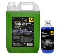 Aa Rain Repellent Screenwash Additive 500Ml & High Performance Screenwash 5L - Effective Down To -10 (Green)