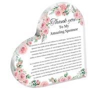 AA Recovery Gift AA Sobriety Gift Addiction Recovery Acrylic Home Office Room Desk Decor Sign Sobriety Sponsor Decoration Decorative Gift (To My Amazing Sponsor y1)