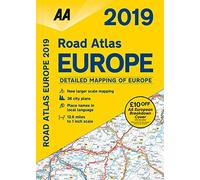 AA Road Atlas Europe 2019