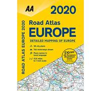 AA Road Atlas Europe 2020
