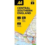 AA Road Map Central Southern England 2. Folded Map (3 miles to 1 inch / 1:200000) (AA Road Map Britain)