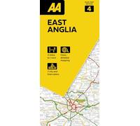 AA Road Map East Anglia 4. Folded Map (3 miles to 1 inch / 1:200000) (AA Road Map Britain)