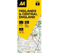 AA Road Map Midlands & Central England