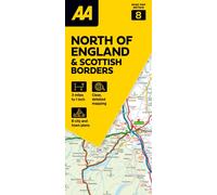 AA Road Map North of England & Scottish Borders