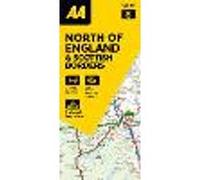 AA Road Map North of England & Scottish Borders Book
