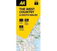 AA Road Map West Country & Wales 1. Folded Map (3 miles to 1 inch / 1:200000) (AA Road Map Britain Series)