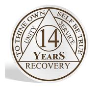 AA Sobriety Coin - To thine own self be true - PU, 14 Year