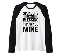 AA Sponsor Blessing Sobriety Support Raglan Baseball Tee