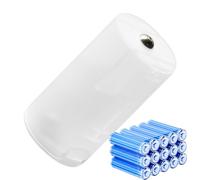 AA To C Battery Adapter - AA Battery Converter C Size | Adapter | Convert To Cell For Flashlight, Radio And Toys | Conversion Holder For Home Camping Work Appliances Electrical Equipm