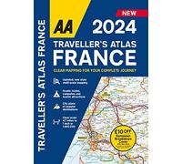 AA Traveller Atlas France 2024 Flexibound (AA Road Atlas France)
