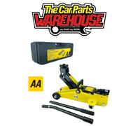 AA 2 TONNE TROLLEY JACK AA3282 Lifting Range - For Cars/Vehicles - TUV/GS Approved - Includes Case/Instructions,black yellow,-135mm to 330mm