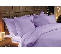 AA WHOLESALE AND RETAIL LUXURY THERMAL 100% BRUSHED COTTON FLANNELETTE QUILT DUVET COVER WITH PILLOWCASES(King, Lilac)