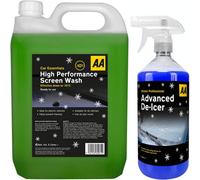 AA Winter High Performance Screenwash 5L + 1L Advanced Deicer, Screenwash Effective down to -10°C, Suitable for Electric Cars