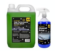 AA Winter High Performance Screenwash 5L + 1L Advanced Deicer, Screenwash Effective down to -10°C, Suitable for Electric Cars