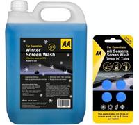 Aa Winter Screenwash 5L - Effective Down To -5, With 4 X All Seasons Screenwash Tablets - Effective Down To -4