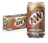 AA&WW Root Beer Soda, 355ml x 12 Pack Limited Edition, USA Import, American Party Pack For Parties and Special Ocassions