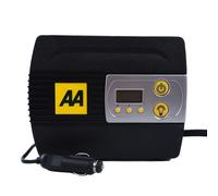 AA 12V Digital Tyre Inflator AA5502 - For Cars Other Vehicles Inflatables Bicycles - Shows PSI BAR KPA 3-100 PSI - Includes Adaptors, Black