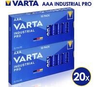 (AAA 20 Pack) Varta AA Alkaline Batteries AAA Alikaline Batteries 1.5V Long Life Power Cells