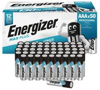 Energizer Batteries Max Plus AAA LR03 Alkaline 1.5 V Pack of 50