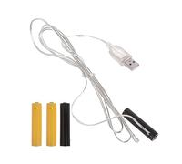 AAA Battery Eliminator, Replace AAA Batteries Power Supply Adapter, Fake Battery Power Adapter for LED Fairy Light, Thermostat, Table Lamp, Radio, Clocks, Wireless Electronics (1)