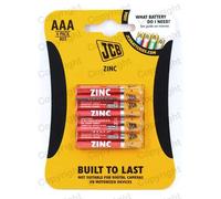 AAA Battery JCB Super Duty Zinc Chloride Card of 4