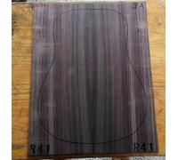 AAA Grade India Wood Guitar Back/Side Board All-Solid Acoustic Guitar Making Material Accessories Solid Woods Number Selection (AAA rose -R41)