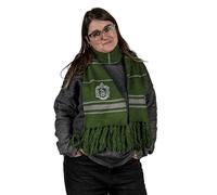 AAA Merchandise Harry Potter Slytherin Scarf - Thin Stripes Knitted House Crest Design - Boxed Wizarding World Costume Accessory - HP Gifts for Men Women Adults Kids