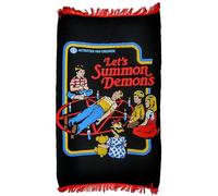 AAA Merchandise Steven Rhodes Let's Summon Demons Blanket - Retro Horror Comedy Design - Soft Throw - Steven Rhodes Gifts for Adults Men Women
