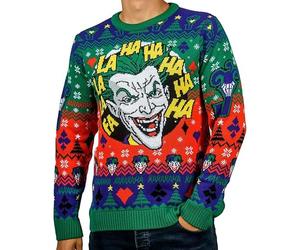 AAA Merchandise The Joker Christmas Jumper (UK, Alpha, XL, Regular, Regular)