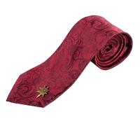 AAA Merchandise Warhammer 40,000 Chaos Necktie and Pin Set - Official Warhammer 40K Tie and Enamel Pin Set, Stylish Collectible, Unique Fan Gift