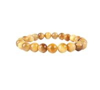 AAA Natural " Yellow Star Tiger Eye " Gemstone 8mm Round Beaded Unisex Stretch Bracelet Healing Gemstone Waterproof Bracelet , Durable And Comfort For Dailywear Handmade Bracelet Great For Attracting
