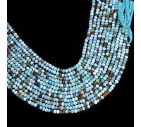 AAA+ Peruvian Opal Rondelle 4mm Faceted Beads | 13inch Strand | Natural Peru Opal Semi Precious Semi Precious Gemstone Faceted Loose Beads