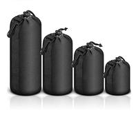 AAA PRODUCTS Active Pro - High Grade Protective Neoprene Lens Pouch for Carl ZEISS Lenses - 4 Size Multi Pack (S, M, L & XL) - Hook and Belt Loop