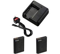 AAA PRODUCTS Battery Charger and 2Pcs Battery for Nikon COOLPIX B700, P600, P610, P900 and S810c Digital Camera - Replacement for Nikon Charger MH-67, MH-67P and EN-EL23 Battery