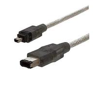 AAA PRODUCTS | Firewire Cable for Sony DCR-PC120E MiniDV Camcorder - 4 to 6 Pin i.LINK Lead (For PC & Mac)