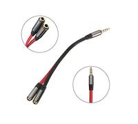 AAA PRODUCTS | Gold Plated Earphone/Headphone/Speaker Audio Splitter - Works with Mobiles, Tablets, Laptops, Hi Fi, DVD Player, TV, MP3 / MP4 Players and more - 3.5mm Jack Y Shape Splitter