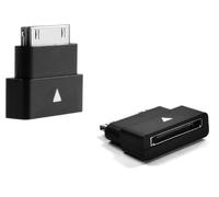 AAA PRODUCTS High Grade - Dock Connector Extender compatible with iPhone/iPad/iPod - Pass Through Adapter - NO NEED TO REMOVE iPHONE CASE TO CHARGE ANYMORE - Colour : Black