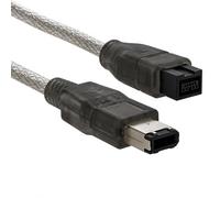 AAA PRODUCTS | HIGH GRADE - FireWire/ILINK/DV/IEEE 1394 Cable - Works with Mac & PC - Fully Moulded End Connector - 400 to 800 - For Camera, Camcorder, External Drive, Docking Station (6 pin - 9 pin)