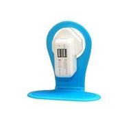 AAA PRODUCTS Mobile Phone Mains Charger Holder/Cradle - Works with Moibles, iPhone, iPod, MP3 / MP4 Player, GoPro, Action Cam, Portable Speaker (BLUE)