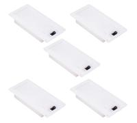 AAA x 2 Hinge White Battery Holder with Switch (Pack of 5)