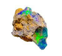AAAA+ Natural Ethiopian Welo Opal Rough Stone (2ct - 13ct Pcs) - Ultra Fire Striking Raw Crystal | Handpicked Opal Rock for Jewelry Making | October Birthstone Gemstone, 5, Gemstone, Opal