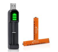 AAAA Rechargeable Batteries,Pickle Power 2 Pack 1.2V 500mAh AAAA Battery with USB Charger for Surface Pen Active Stylus