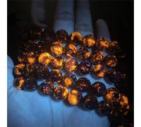 AAAAA Natural Yooperlite Flame Stone Beads Energy Healing Power Beads for DIY Bracelets Necklaces Flame Stone 8mm 45 to 48pcs